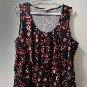 Sleeveless ruffle top